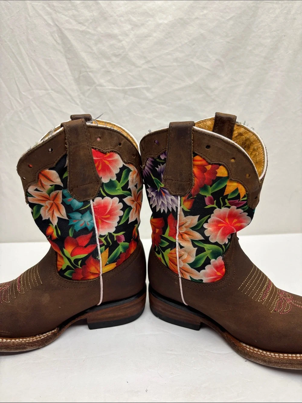 Double R western floral boots, size 8.5 toddler girl